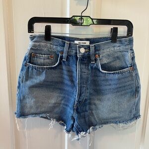 RE/DONE Cutoff Denim Shorts